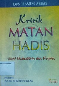 kritik Matan Hadis