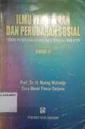 Ilmu Pendidikan dan Perubahan Sosial (Teori Pendidikan Pelaku Sosial Kreatif)