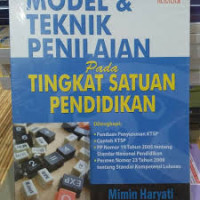 Model & Teknik Penilaian Pada Tingkat Satuan Pendidikan