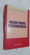 Hukum Pidana Pengembangan