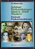 Ikhtisar Perkembangan Sastra Jawa Modern Periode Prakemerdekaan