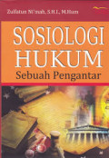 Sosiologi Hukum Sebuah Pengantar