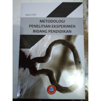 Image of Metodologi Penelitian Eksperimen Bidang Pendidikan