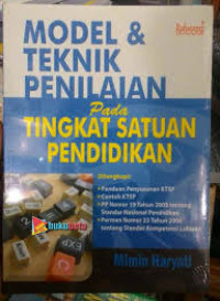 Image of Model & Tekhnik Penilaian Pada Tingkat Satuan Pendidikan