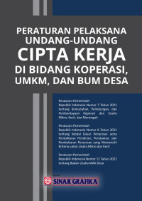 Image of Peraturan Pelaksana Undang-Undang Cipta Kerja di Bidang Koperasi, UMKM, dan BUM Desa
