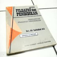 Image of Antara Filsafat dan Pendidikan Pengantar Filsafat Pendidikan