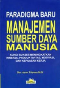 Image of Paradigma Baru Manajemen Sumber Daya Manusia