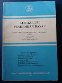 Image of Kurikulum Pendidikan Dasar (Garis-Garis Besar Program Pengajaran (GBPP) sekolah Dasar (SD)