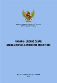 Image of Undang-Undang Dasar Negara Republik indonesia Tahun 1945