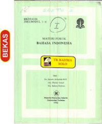 Image of Buku Materi Pokok Bahasa Indonesia