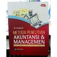 Image of Metoda Penelitian akuntansi & Managemen