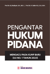 Image of Pengantar Hukum Pidana mengacu pada KUHP Baru ( UU No.1 Tahun 2023)