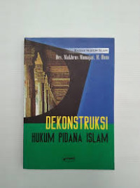 Image of Dekonstruksi Hukum Pidana Islam