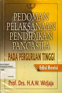 Image of Pedoman Pelaksanaan Pendidikan Pancasila pada Perguruan Tinggi