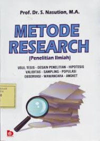 Image of Metode Research: Penelitian Ilmiah