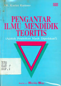 Image of Pengantar Ilmu Mendidik Teoritis